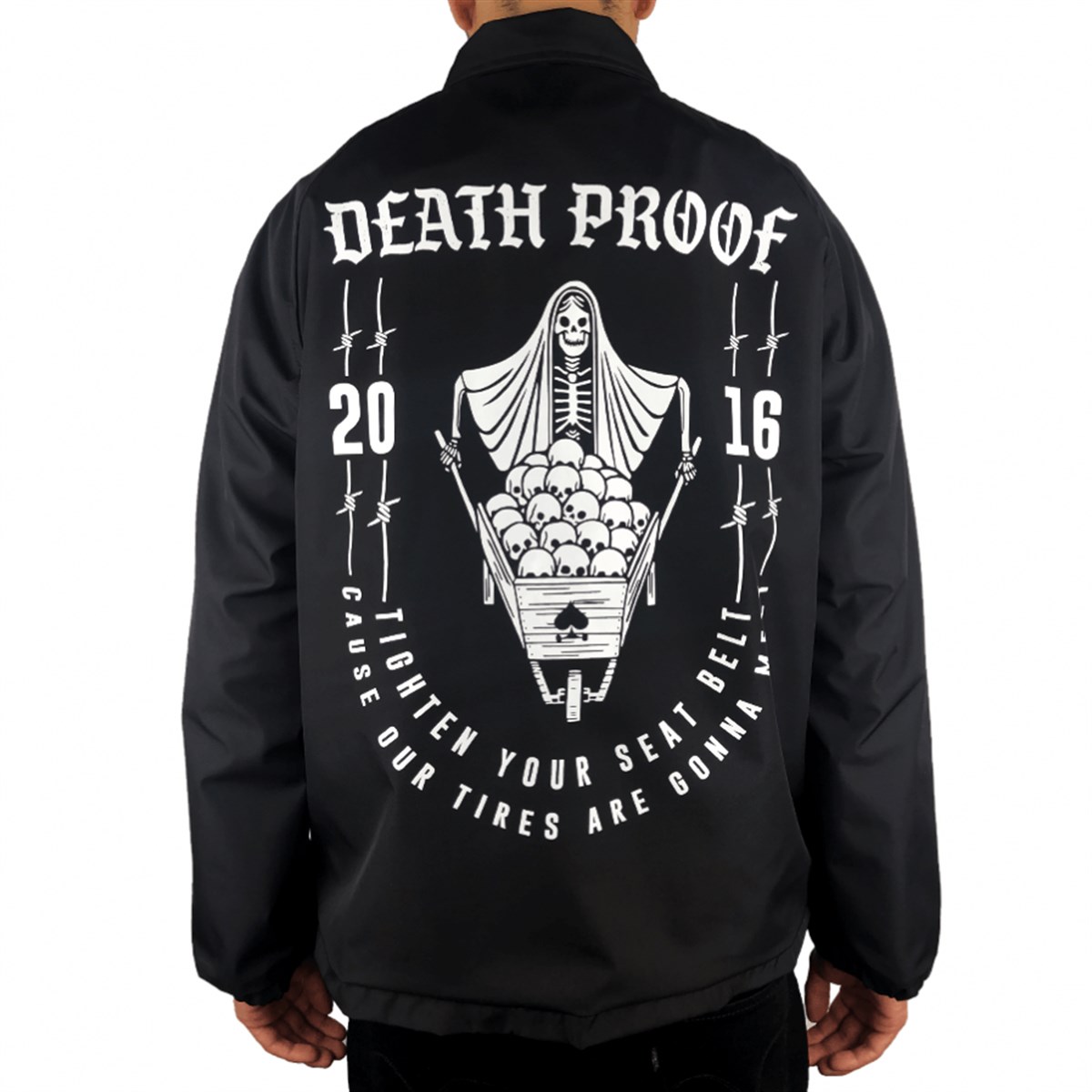 Mushroom Death Proof Coach Jacket Black