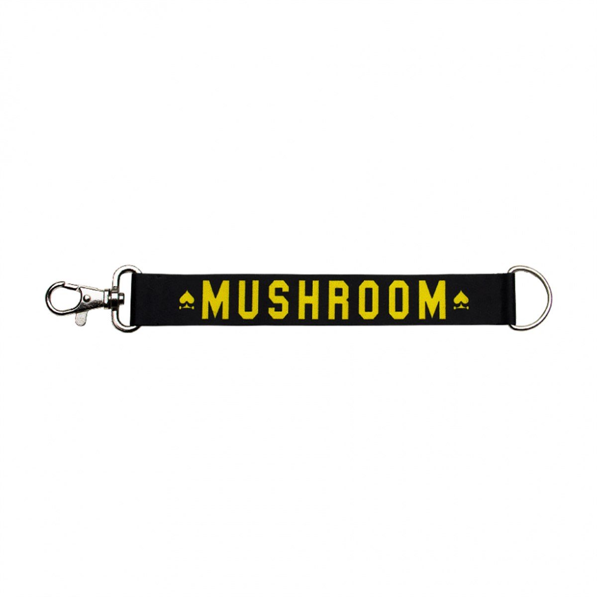 Mushroom Keychain Black & Yellow