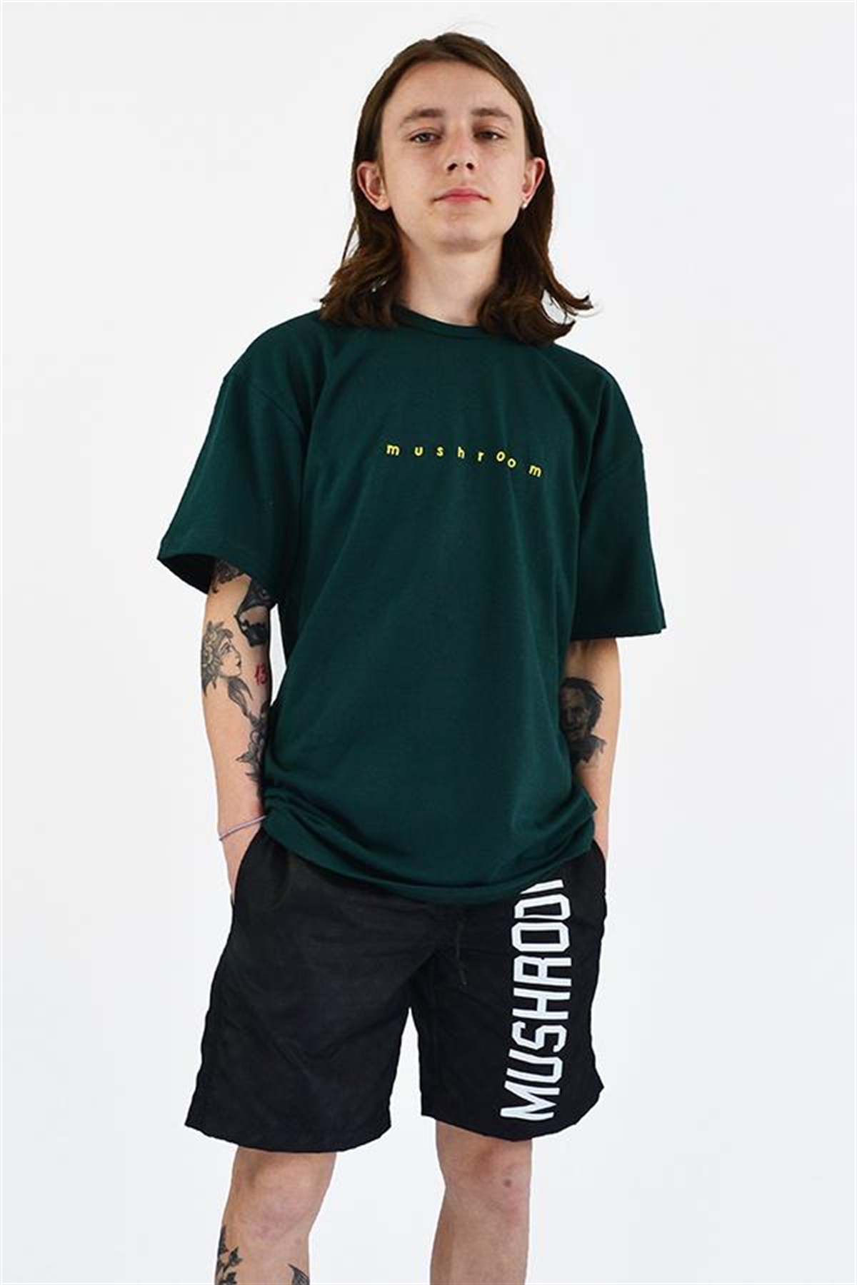 MUSHROOM Logo Embroidered Green