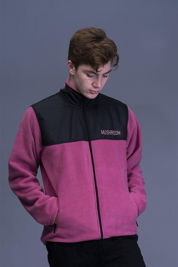 MUSHROOM Polar Fleece Jacket-Hibiscus 