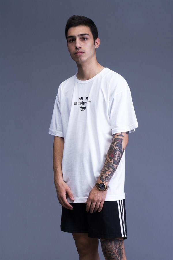 MUSHROOM Psycho II White Tshirt  