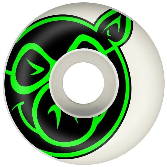 Pig Classic 52MM 99A Green White Wheels Kaykay Tekerlek Seti 