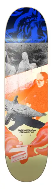 Pow Supply Co 8,25 Zine Mix Adem Deck Profesyonel Kaykay Tahtası 