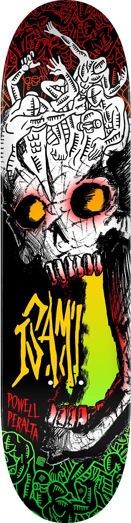 Powell Peralta 8.0 Isamu Yamamoto Skull Deck Profesyonel Kaykay Tahtası 