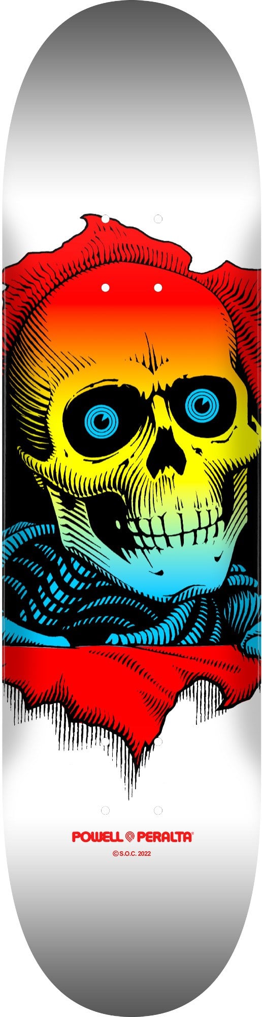 Powell Peralta 8.0 Ripper Yellow White Deck Profesyonel Kaykay Tahtası 