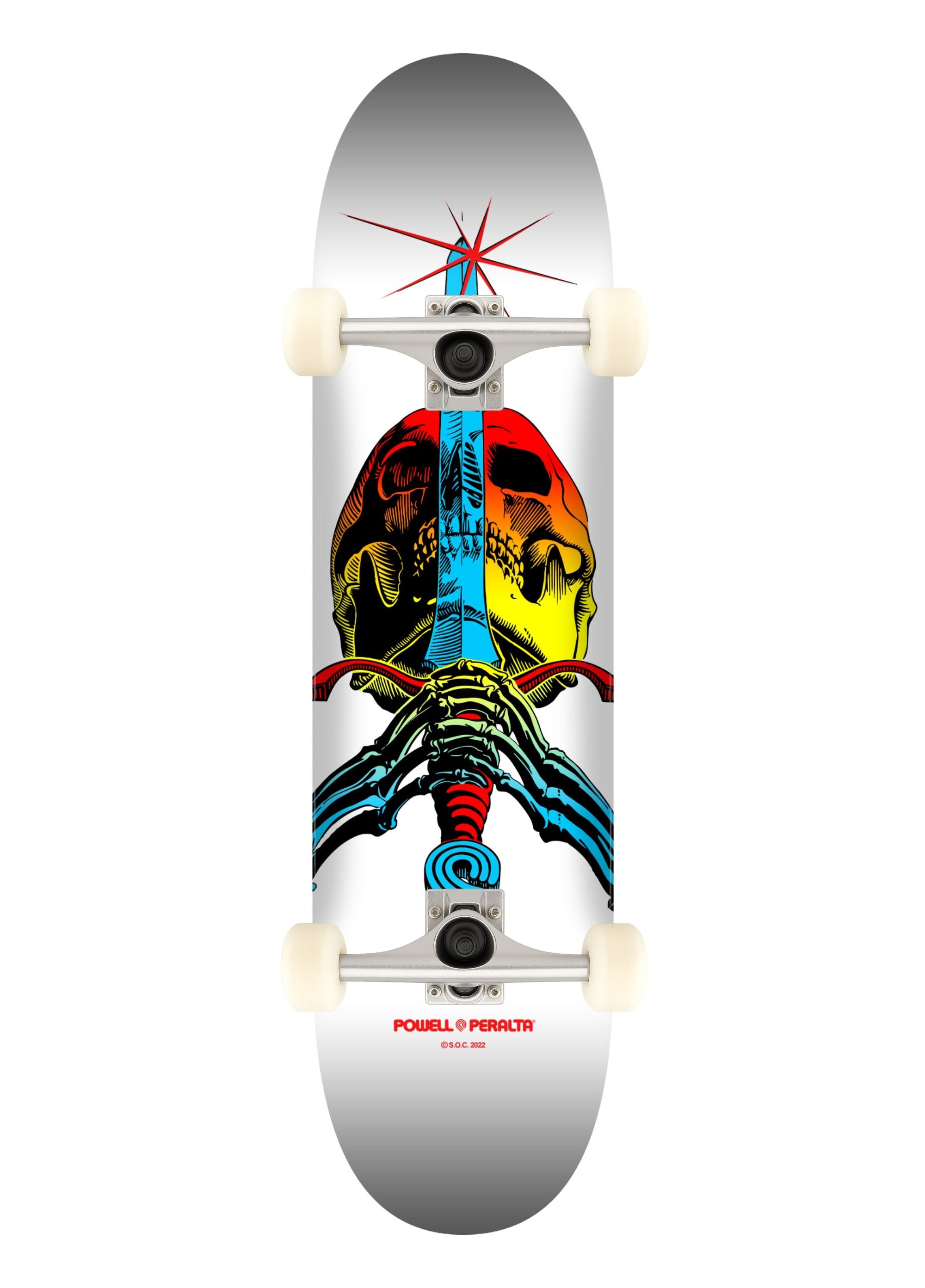 Powell Peralta 8.25 Skull & Sword Fade Yellow White Complete Profesyonel Kaykay 