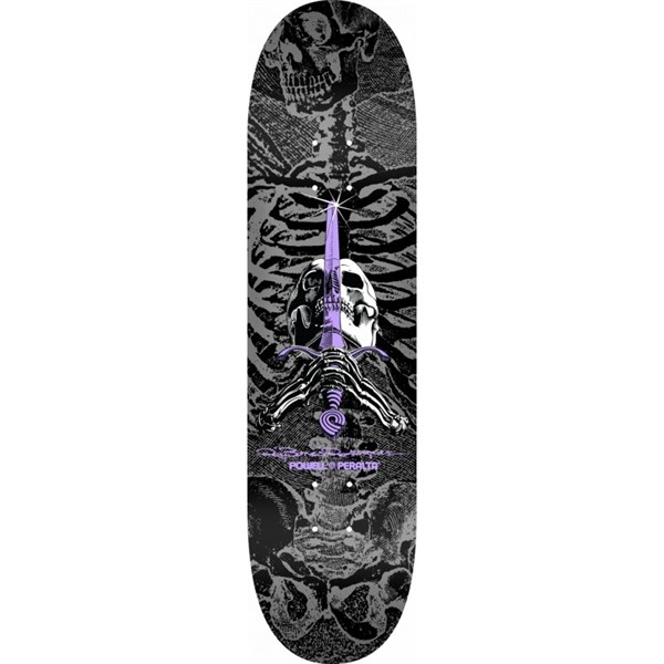 POWELL PERALTA 8.5 SKULL AND SWORD SILVER DECK PROFESYONEL KAYKAY TAHTASI 