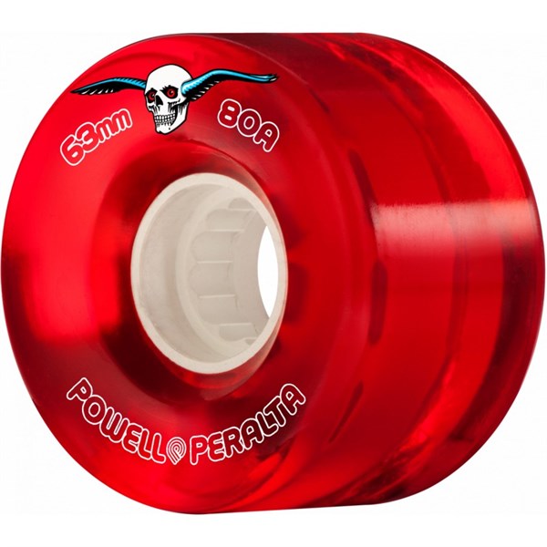 POWELL PERALTA CLEAR RED CRUİSER TEKERLEK SETİ 63MM 80A 
