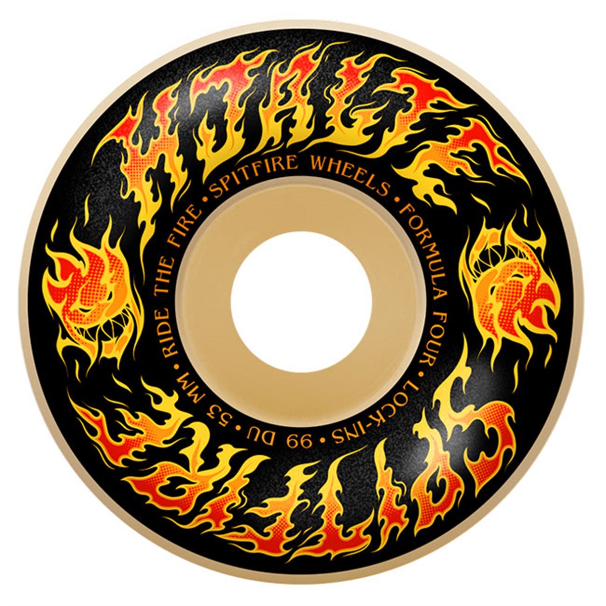 Spitfire F4 99 Hjalte Cinder Lock In Nat 53 mm Tekerlek Seti