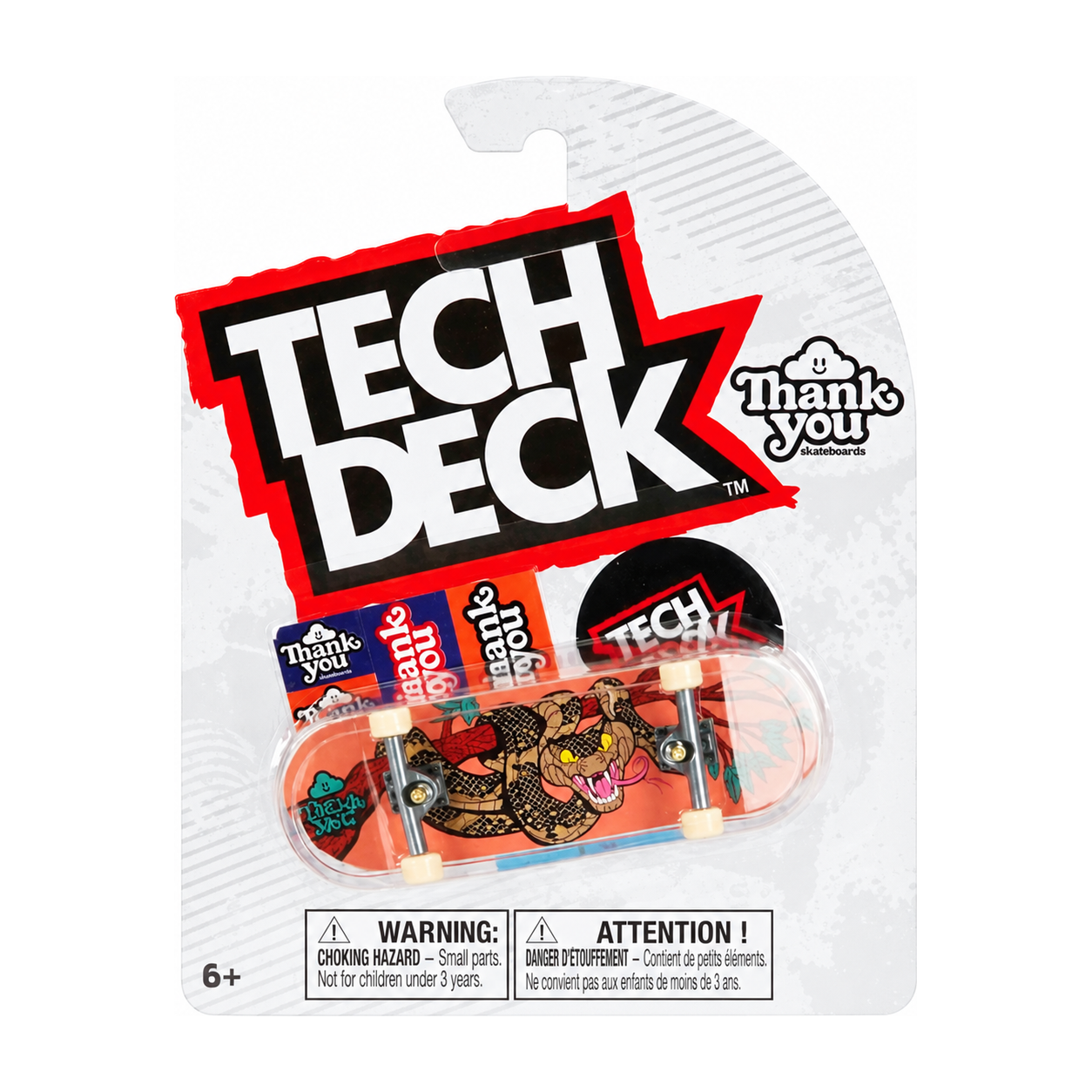 Tech Deck + Hediye Sticker Paketli Parmak Kaykayı Thank You Yılan 