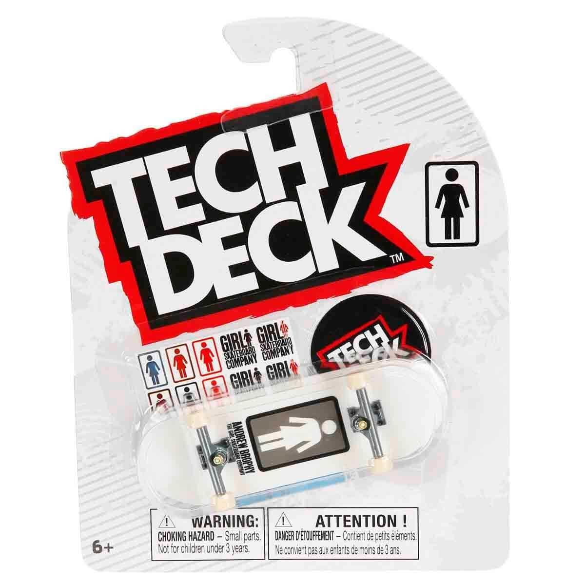 Tech Deck + Hediye Sticker Paketli Parmak Kaykayı  Girl Andrew Brophy 