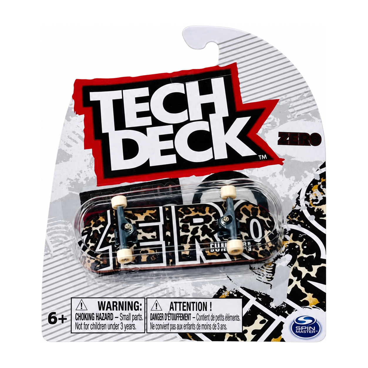 Tech Deck Fingerboard Zero Zebra Skateboard 