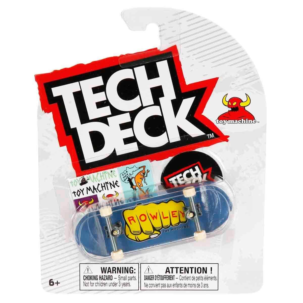 Tech Deck + Hediye Sticker Paketli Parmak Kaykayı Toy Machine Rowley 