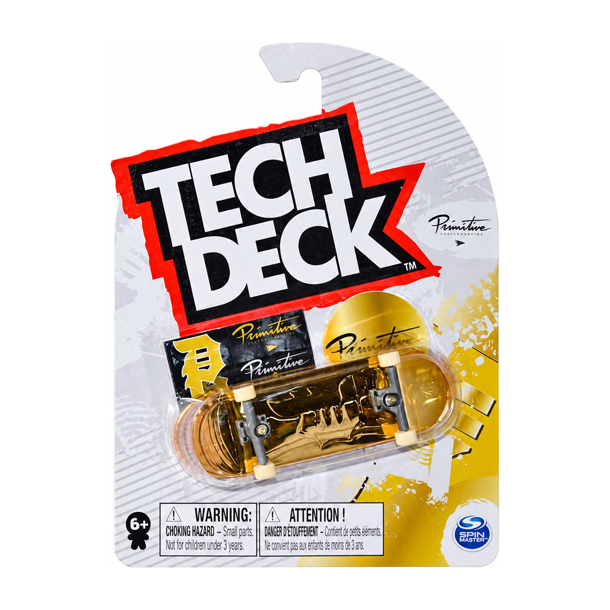 Tech Deck Primitive Solid Gold Ultra Rare CHASE Fingerboard Profesyonel Parmak Kaykay 