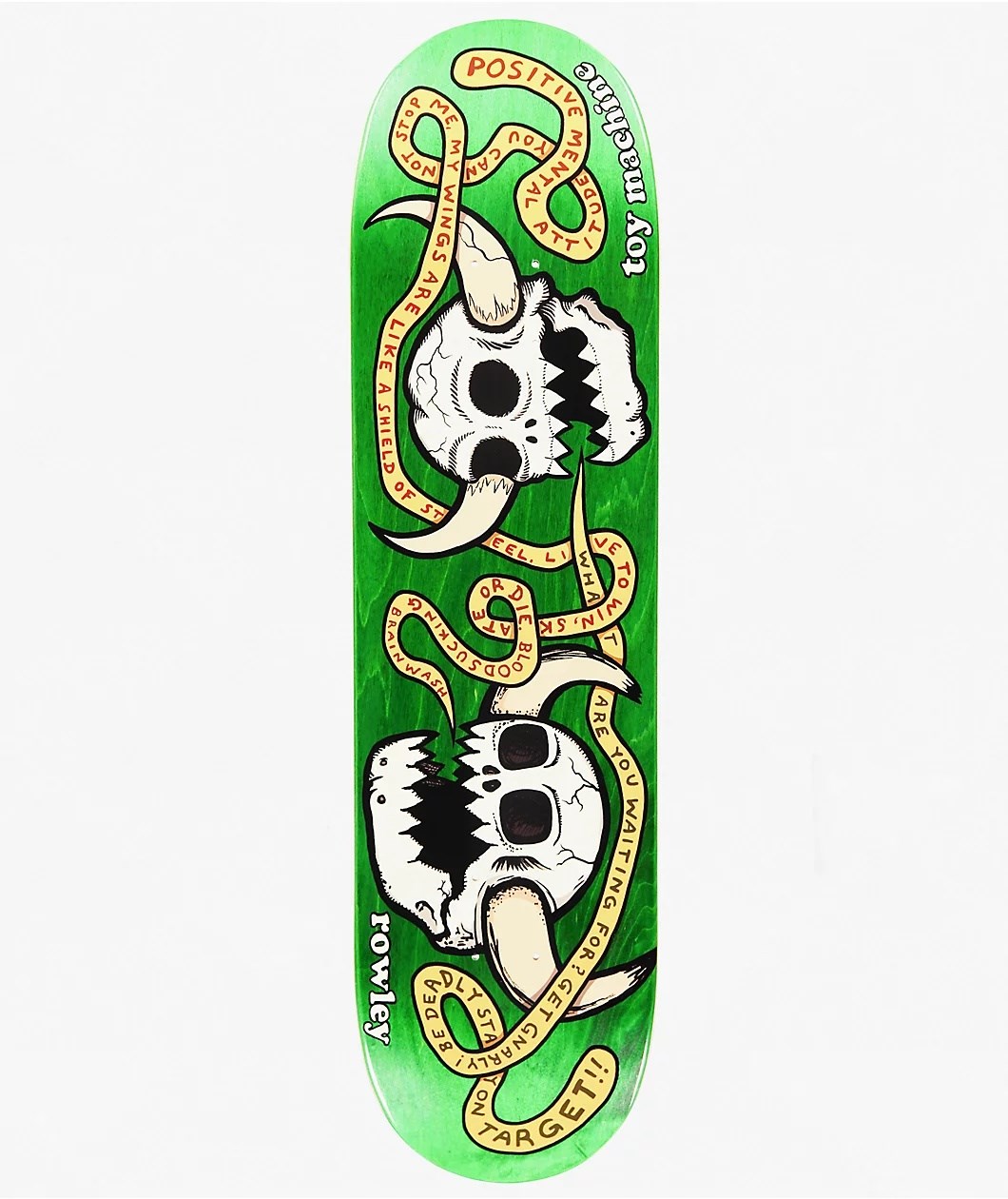 Toy Machine 8.25 Rowley Skulls Green Deck Profesyonel Kaykay Tahtası 