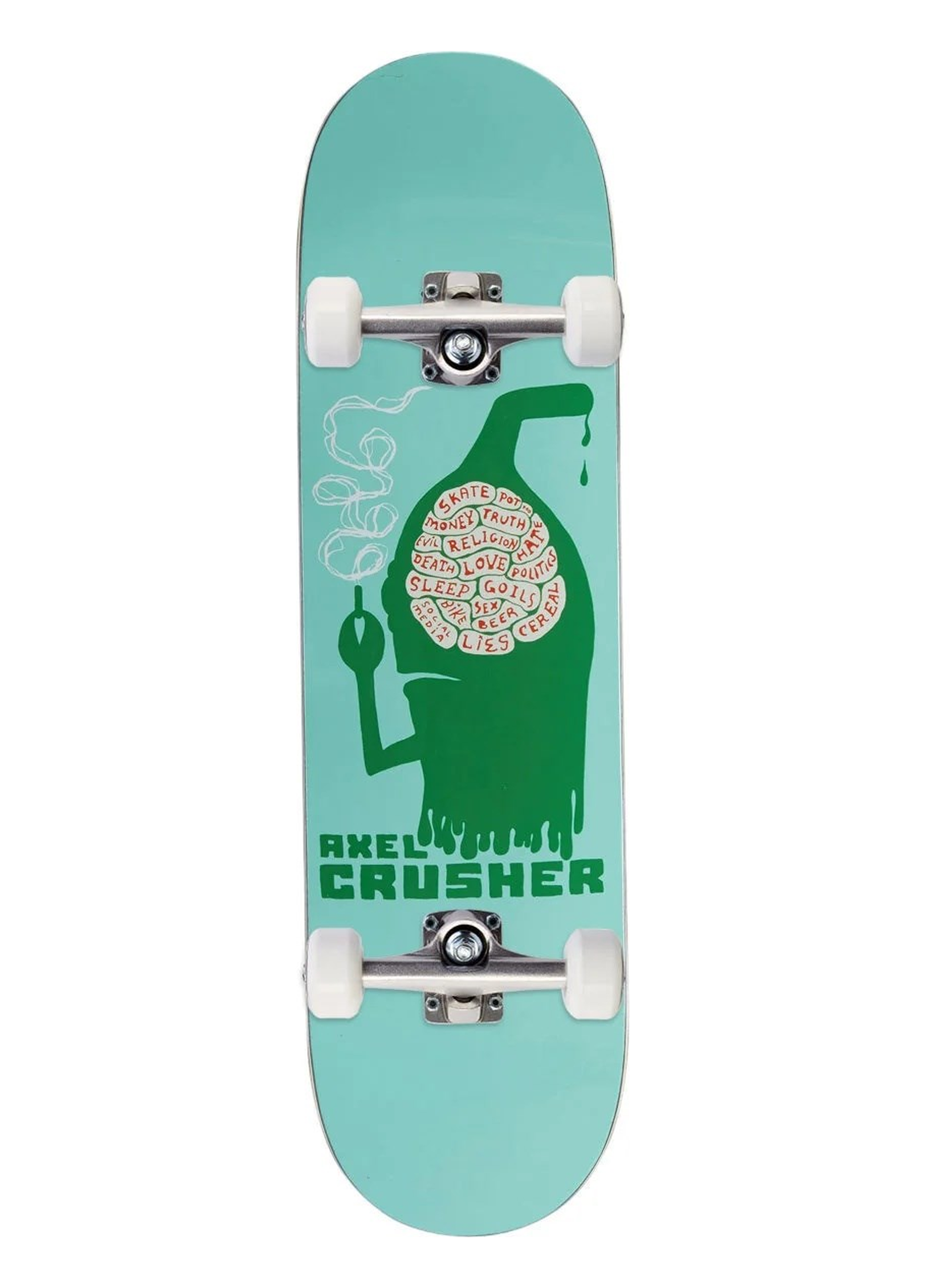 Toy Machine 8.25 Axel Silowet Green Complete Profesyonel Kaykay 
