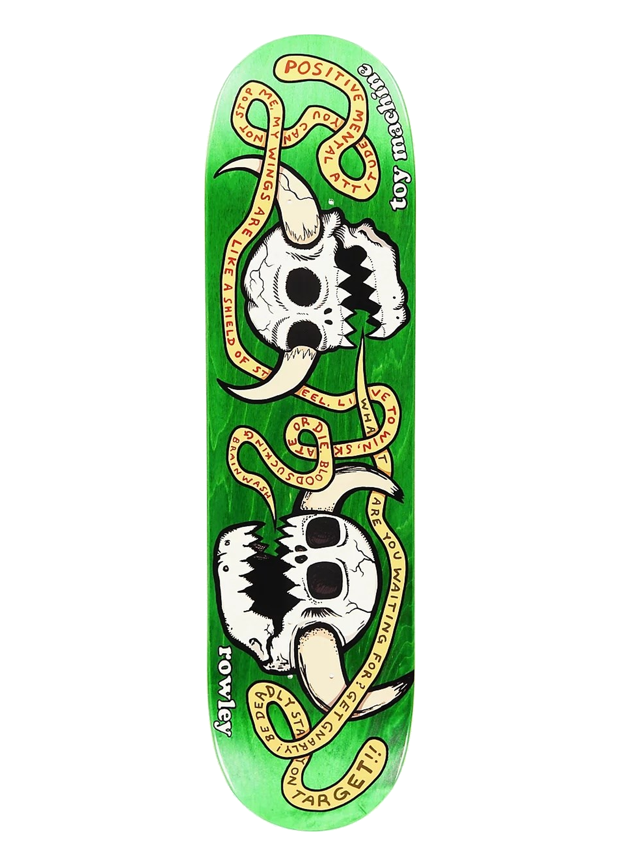 Toy Machine 8.25 Rowley Skulls Green Deck Profesyonel Kaykay Tahtası 
