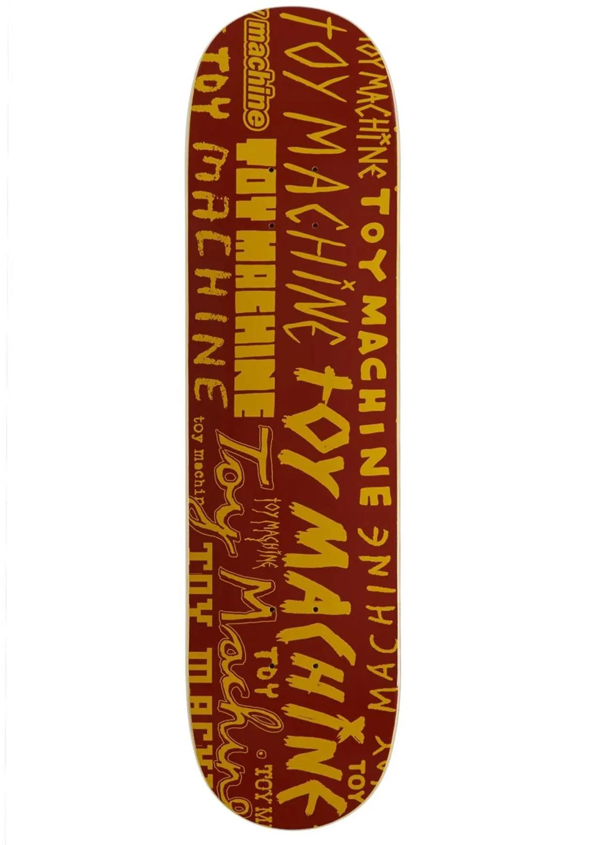 Toy Machine 8.0 Word Marks Deck Profesyonel Kaykay Tahtası 