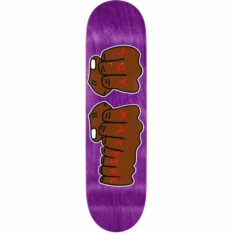 Toy Machine 8.0 Fists Purple Deck Profesyonel Kaykay Tahtası 