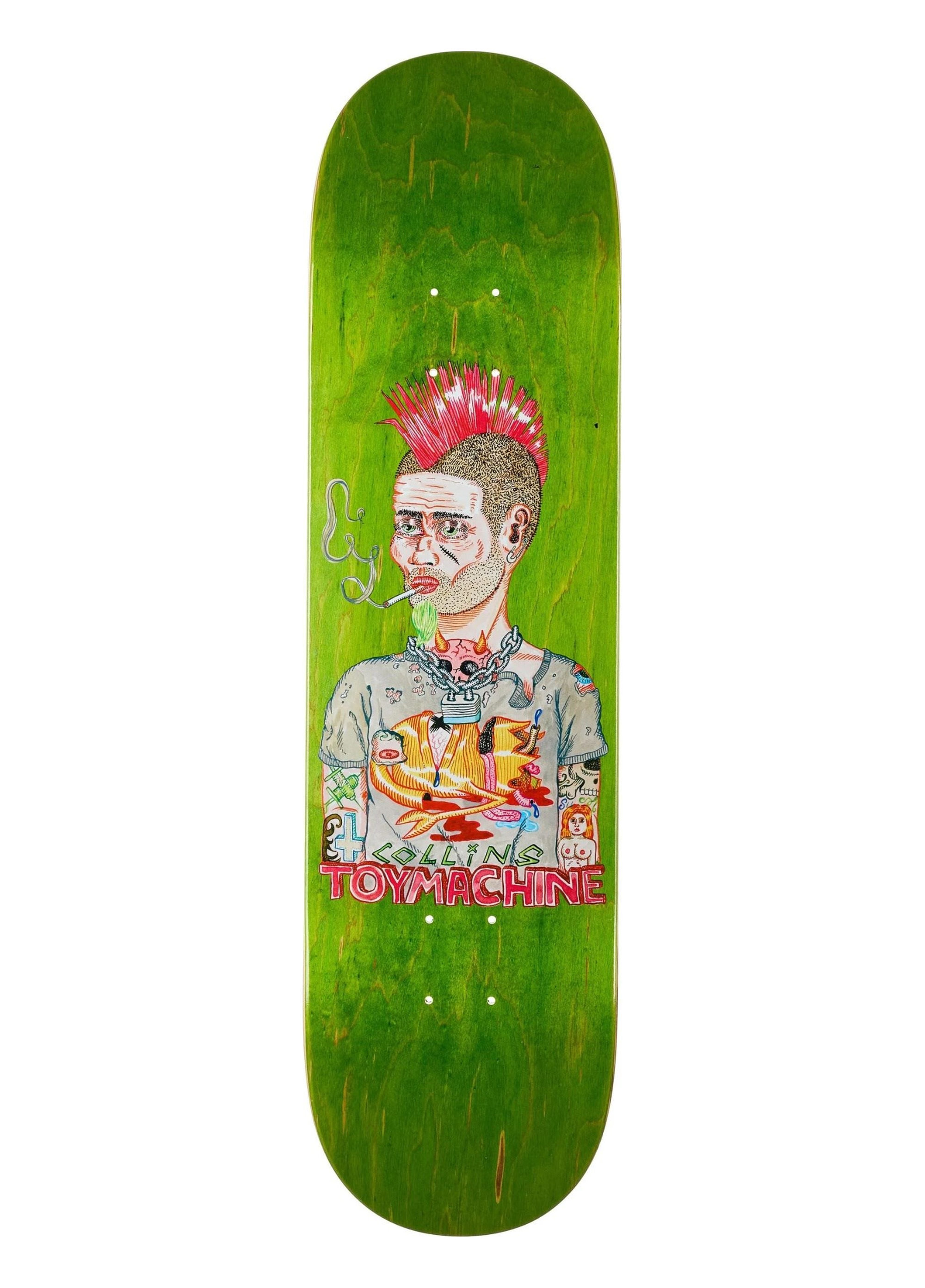 Toy Machine 8.25 Collins Mohawk Green Deck Profesyonel Kaykay Tahtası 