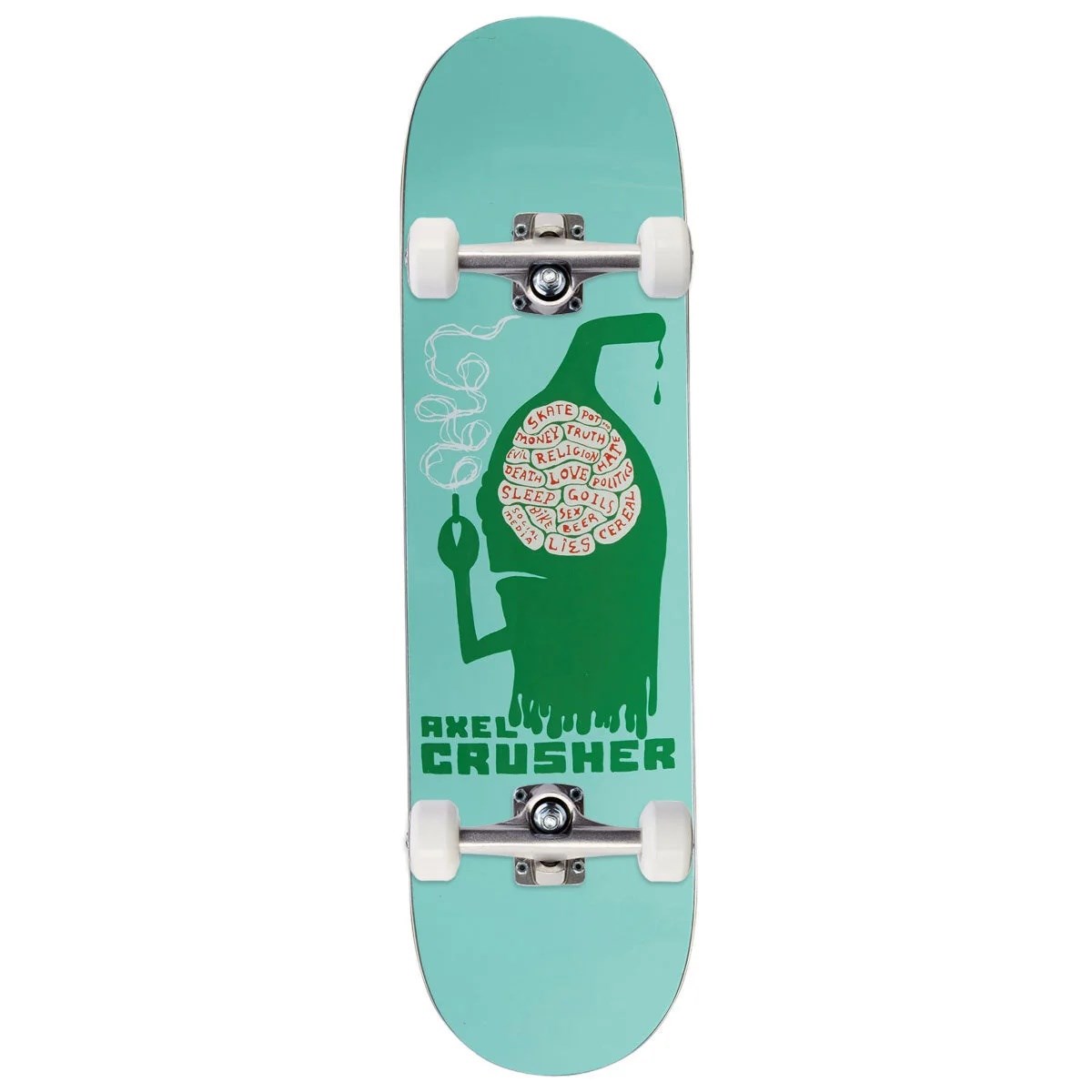 Toy Machine 8.25 Axel Silowet Green Complete Profesyonel Kaykay 