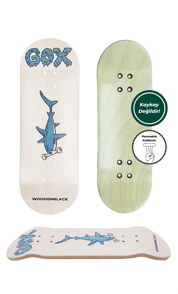 WB X GOX COLLAB SHARKY FINGERBOARD DECK 