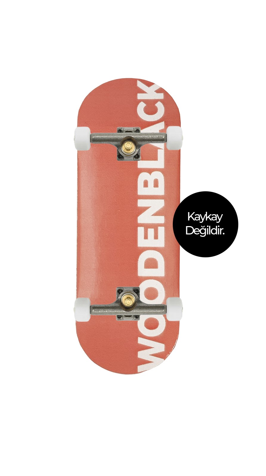 Woodenblack 34mm Basic Logo Pink Fingerboard Complete 