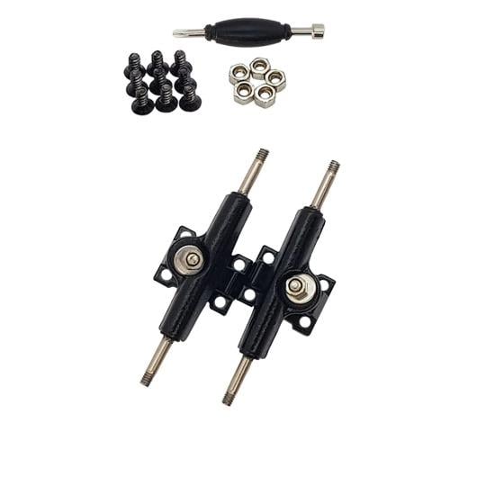 Woodenblack Beyaz Truck Seti/Parmak Kaykay 