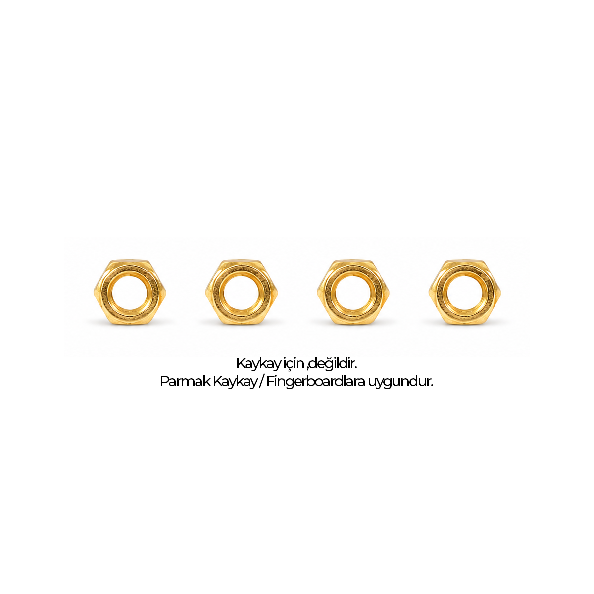 Woodenblack Fingerboard Gold Somun 4 Adet 