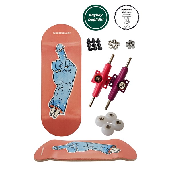 Woodenblack Go Skate Yourself Fingerboard Custom Complete 