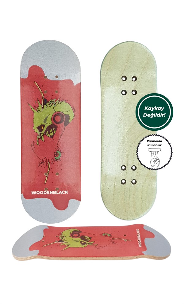 WOODENBLACK HEADSHOT DECK/PARMAK KAYKAY 