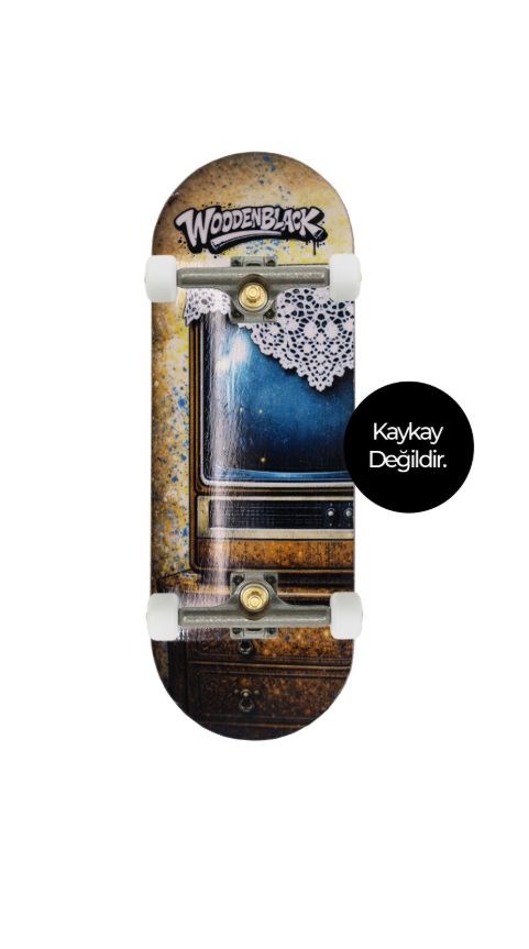 Woodenblack Siyah Beyaz Pro Fingerboard Complete 34mm  