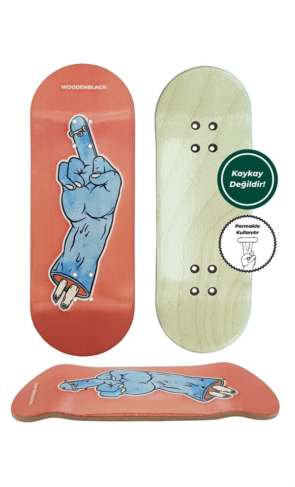 Woodenblack Go Skate Yourself Fingerboard Deck 