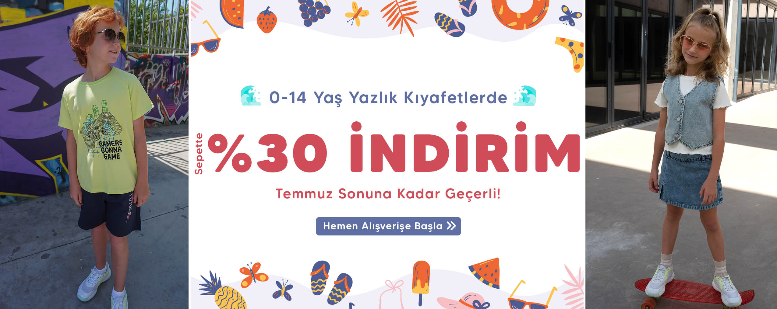 Yazlık sezon indirimi başladı, %30 İndirimi Kaçırma Hemen Alışverişe Başla!