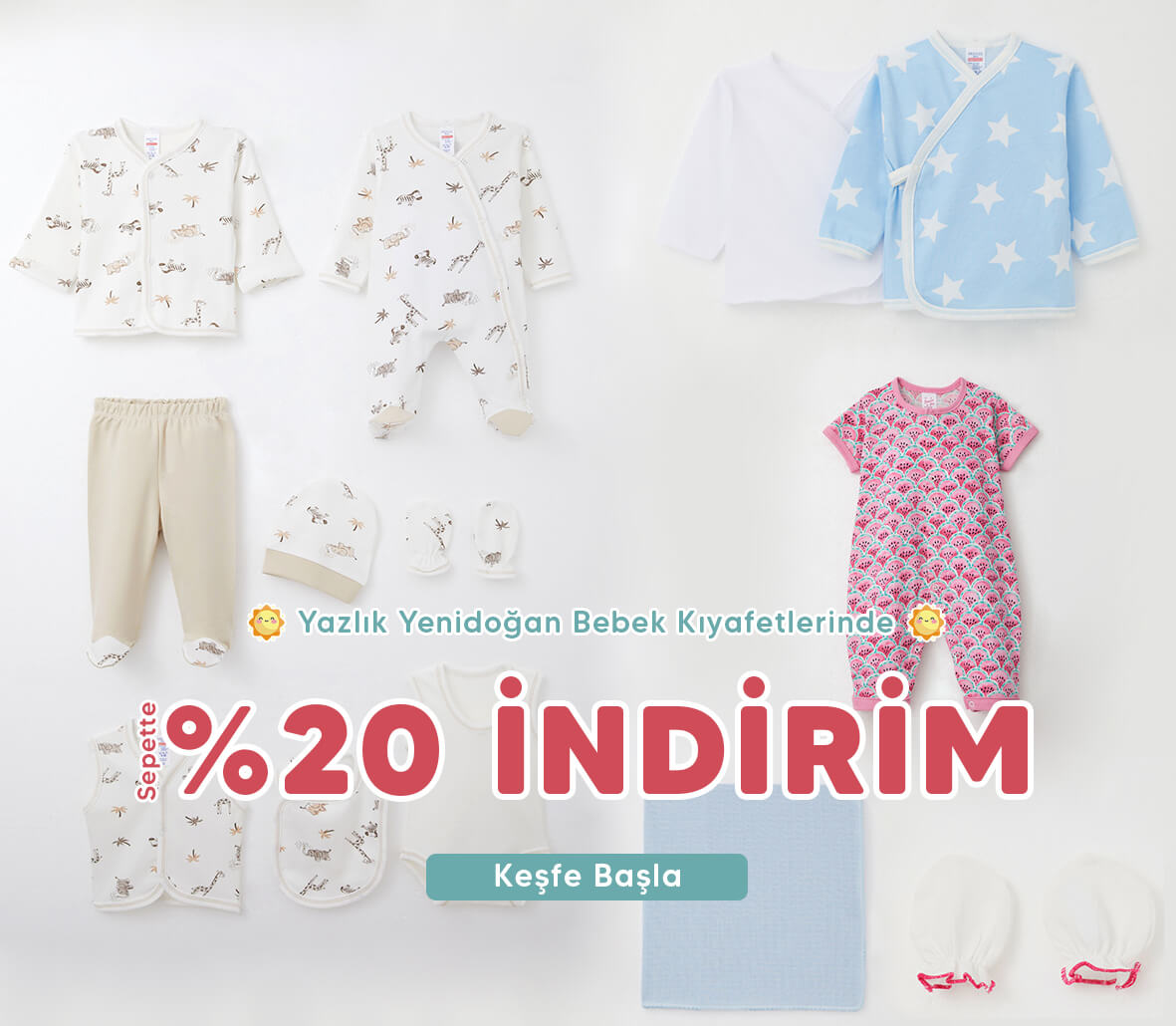 Baharlık Yeni Sezon Yenidoğan Ürünlerini İndirimle Keşfet!