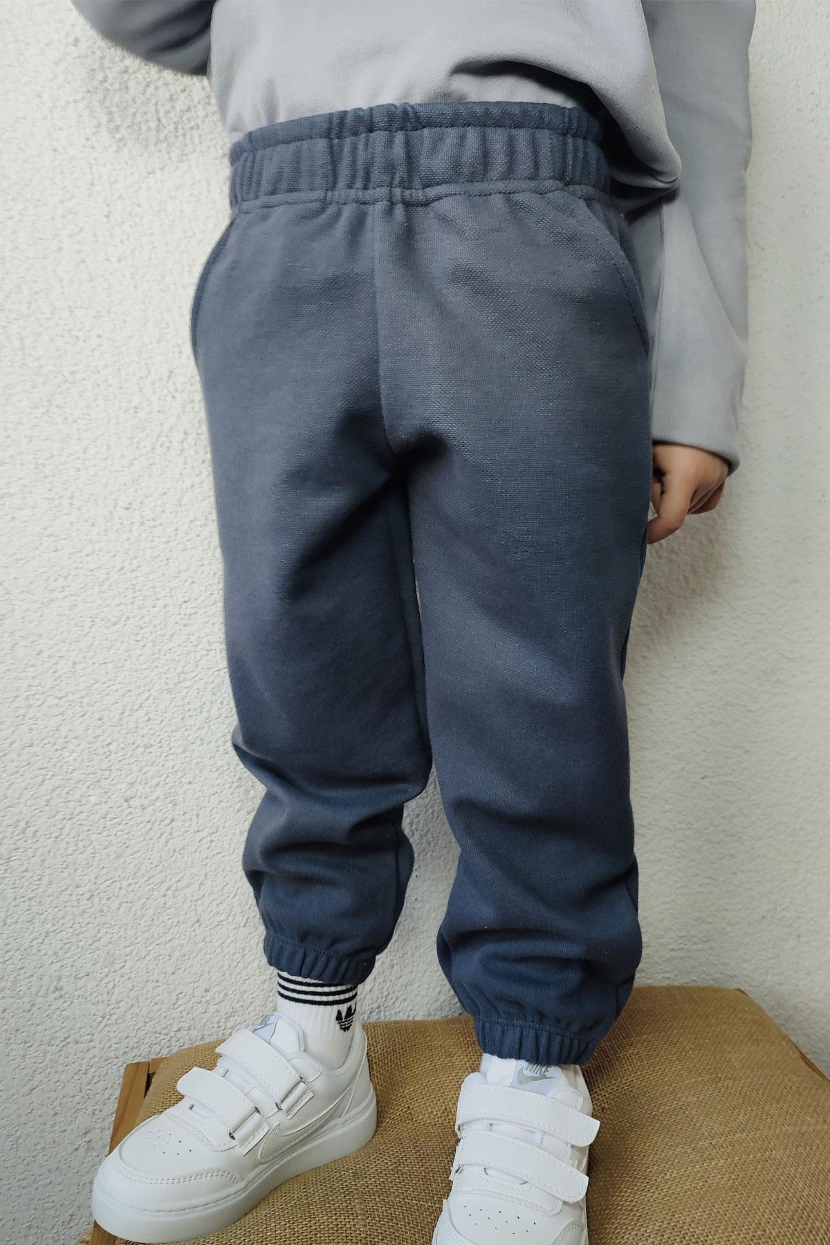 Breeze Erkek Çocuk Alt Beli Paçası Lastikli Gri (1-2 Yaş)