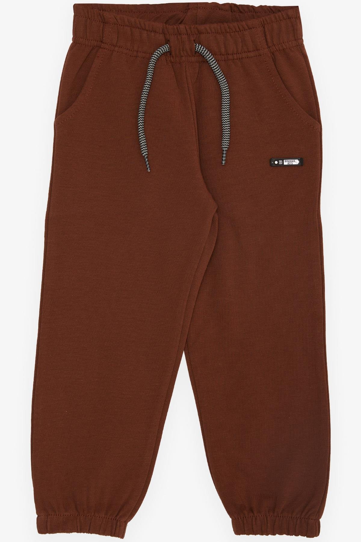 Breeze Erkek Çocuk Alt Cepli Amalı Bağcık Aksesuarlı Koyu Kahve (1-4 Yaş)