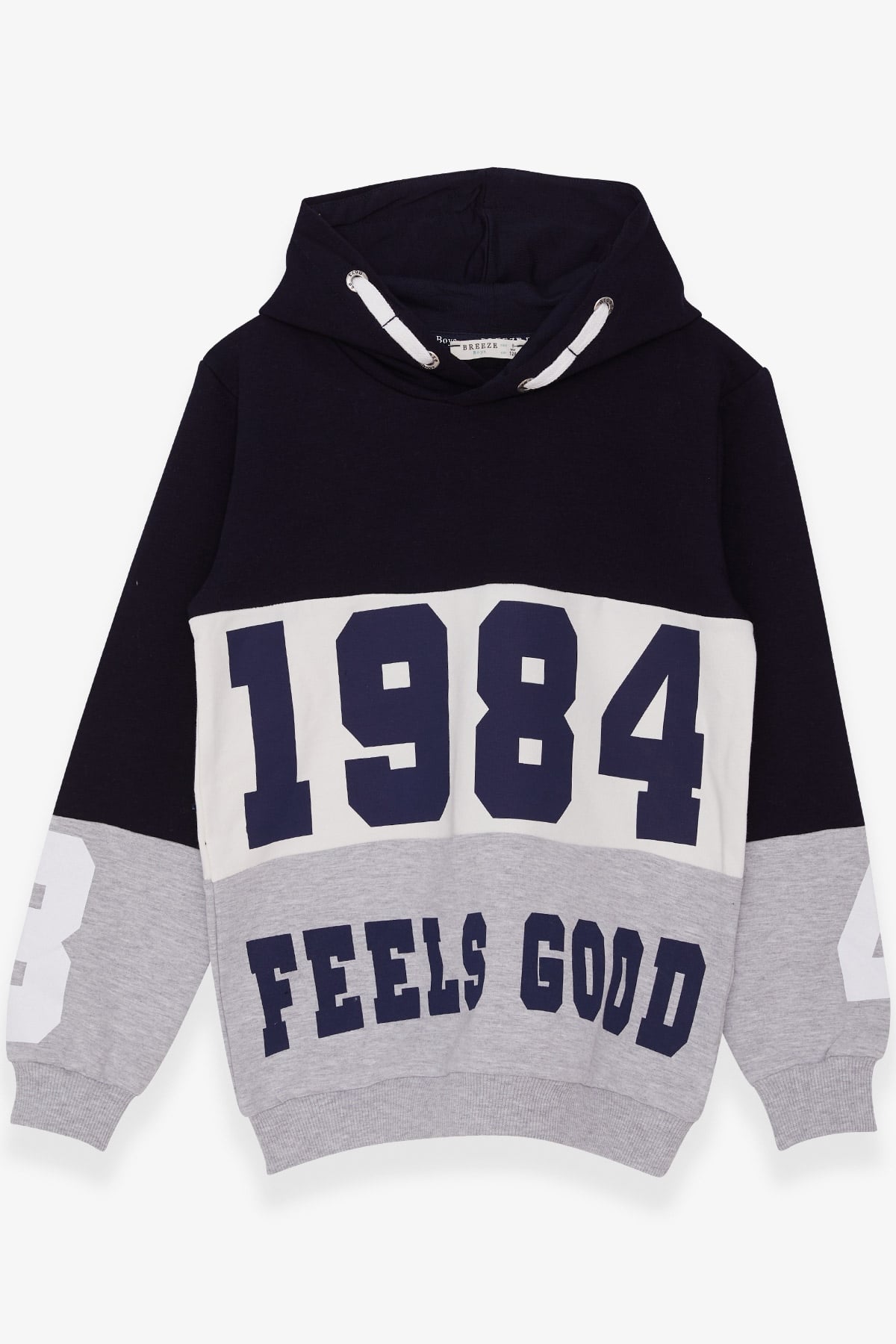 Breeze Erkek Çocuk Sweatshirt Baskılı Lacivert (8-14 Yaş)