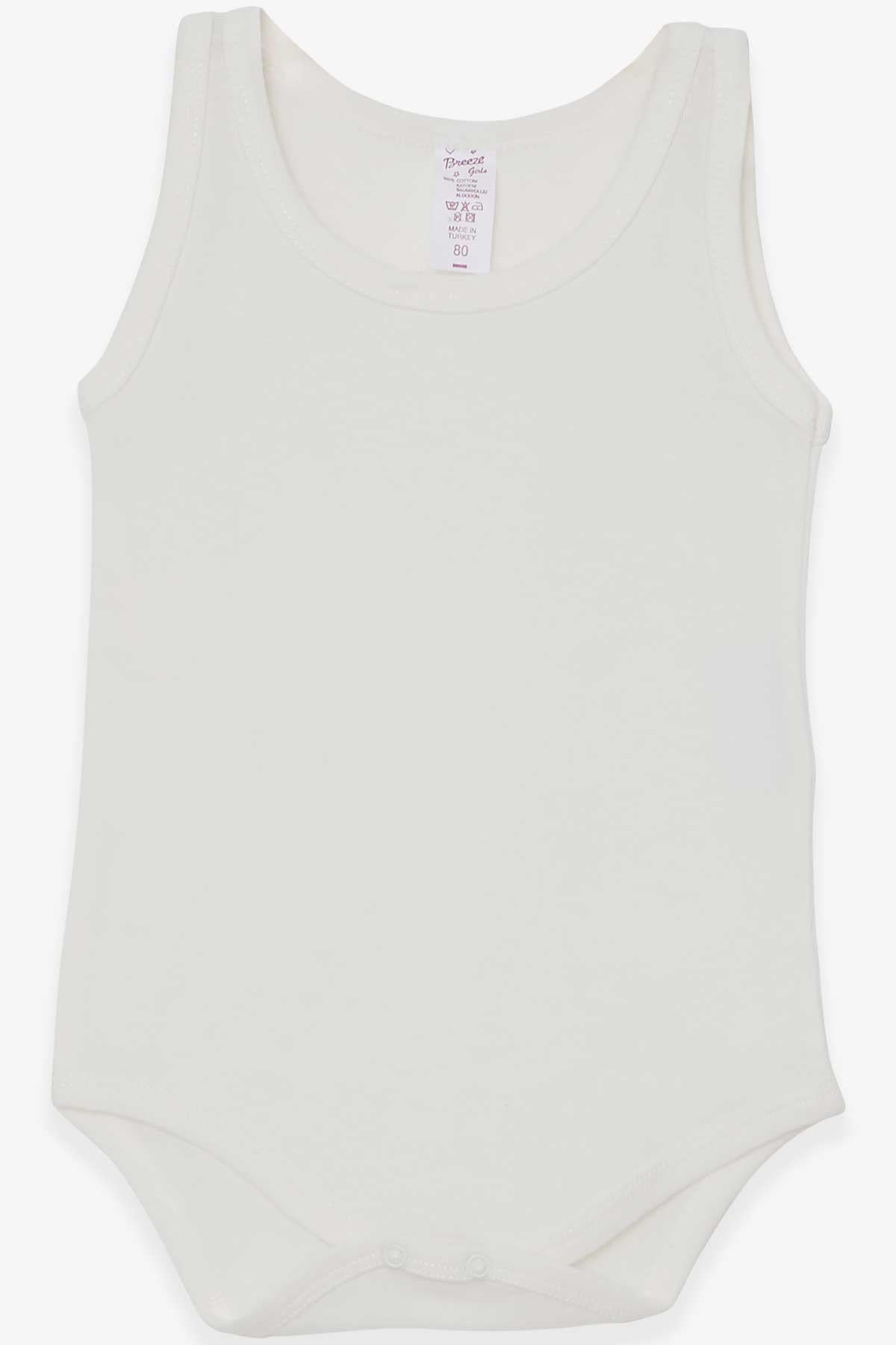 Breeze Kız Bebek Çıtçıtlı Body Ekru (1-4 Yaş)