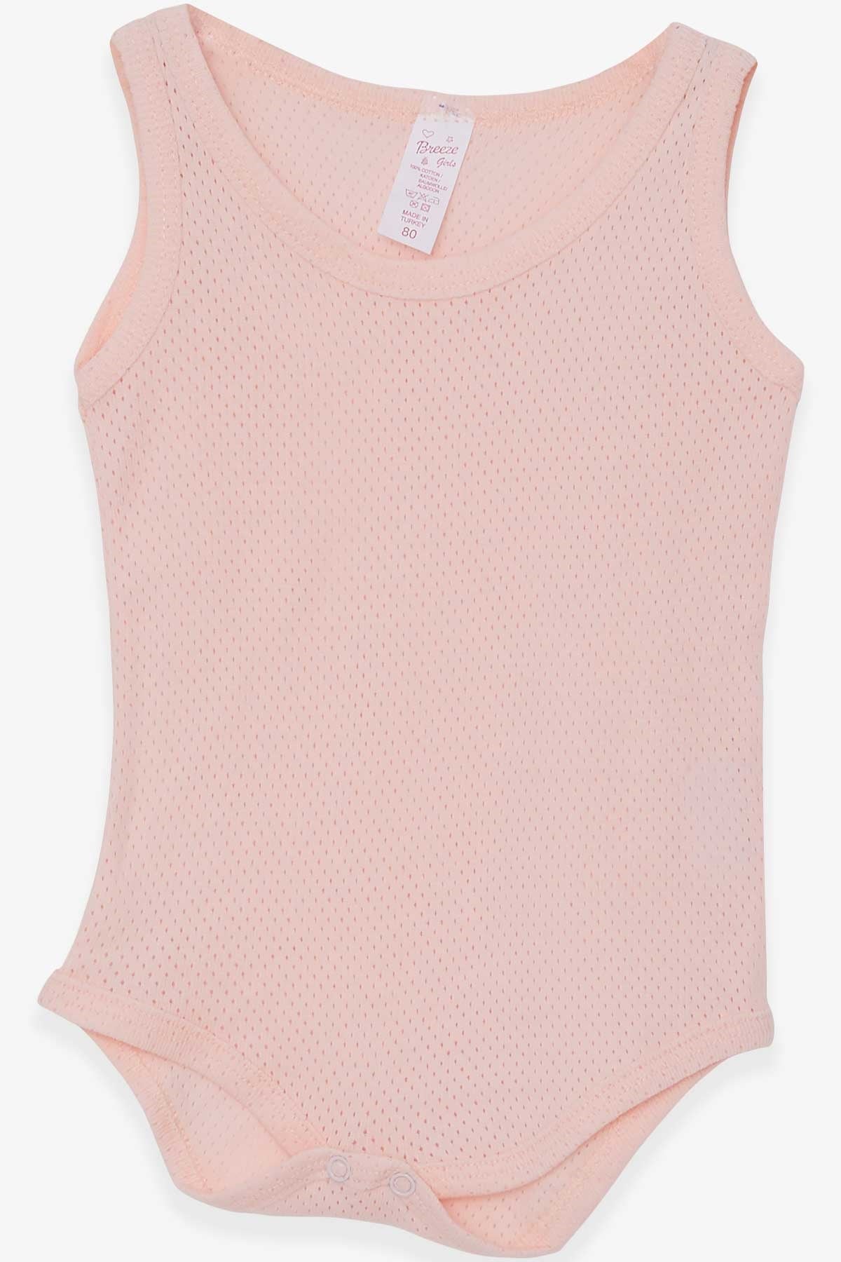 Breeze Kız Bebek Çıtçıtlı Body Jakarlı Somon (9 Ay-3 Yaş)