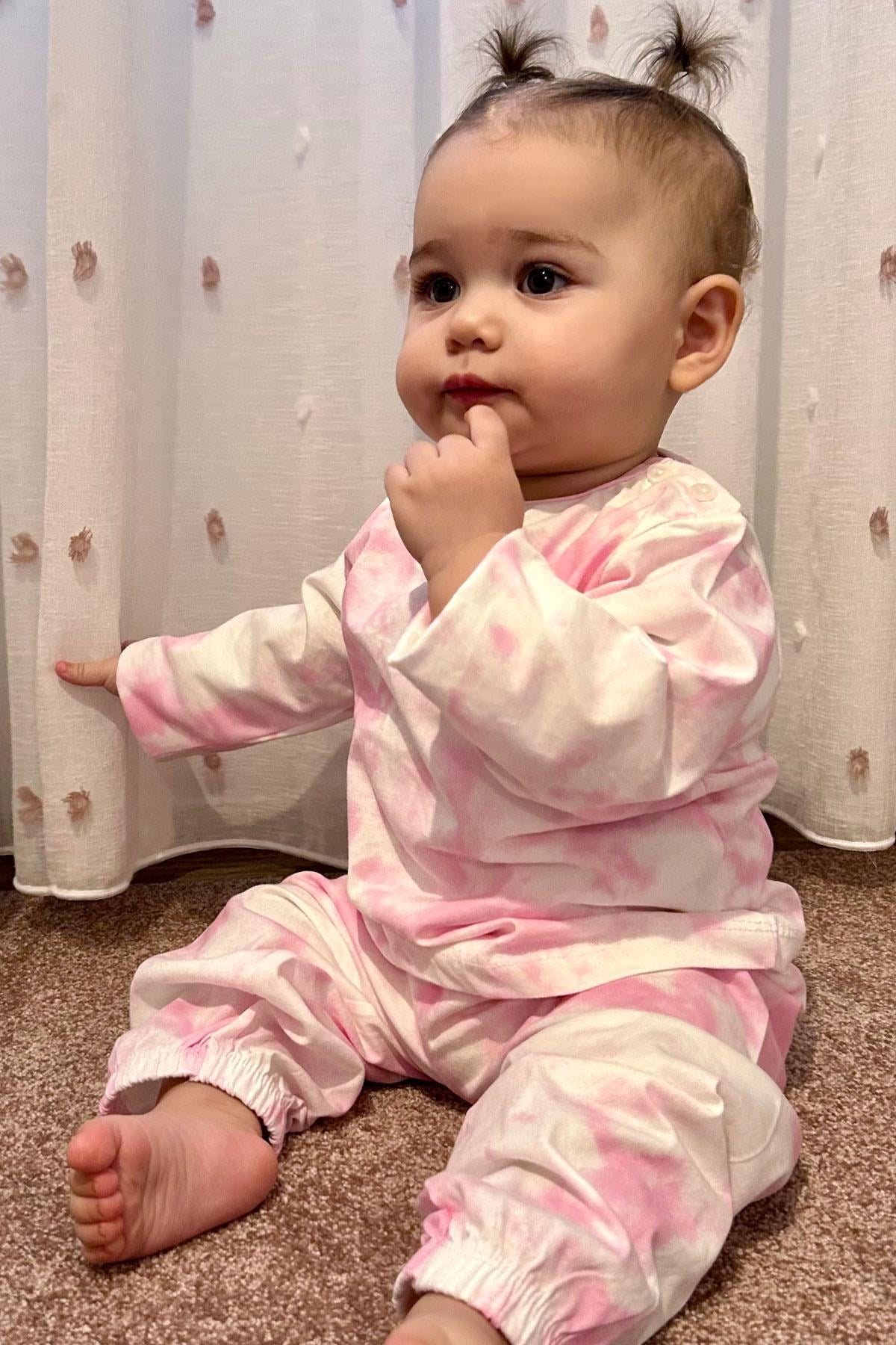 Breeze Kız Bebek Pijama Takımı Batik Desenli Karışık Renk (9 Ay-3 Yaş)