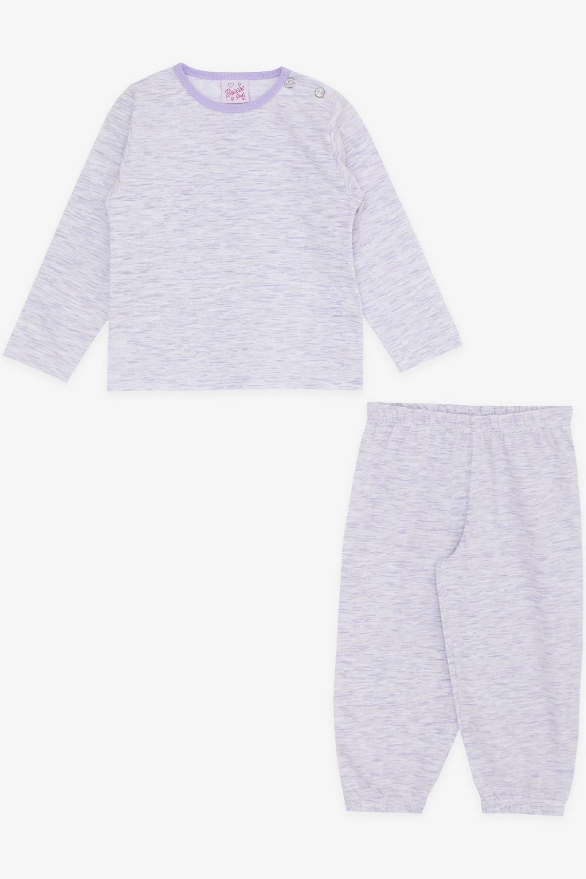 Breeze Kız Bebek Pijama Takımı Desenli Açık Lila (9 Ay-3 Yaş)