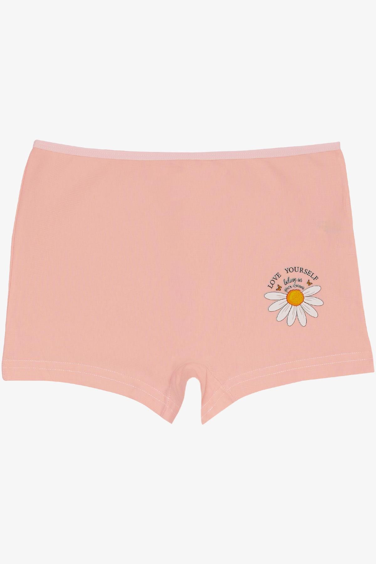 Breeze Kız Çocuk Boxer Papatya Baskılı Pembe (11 Yaş)