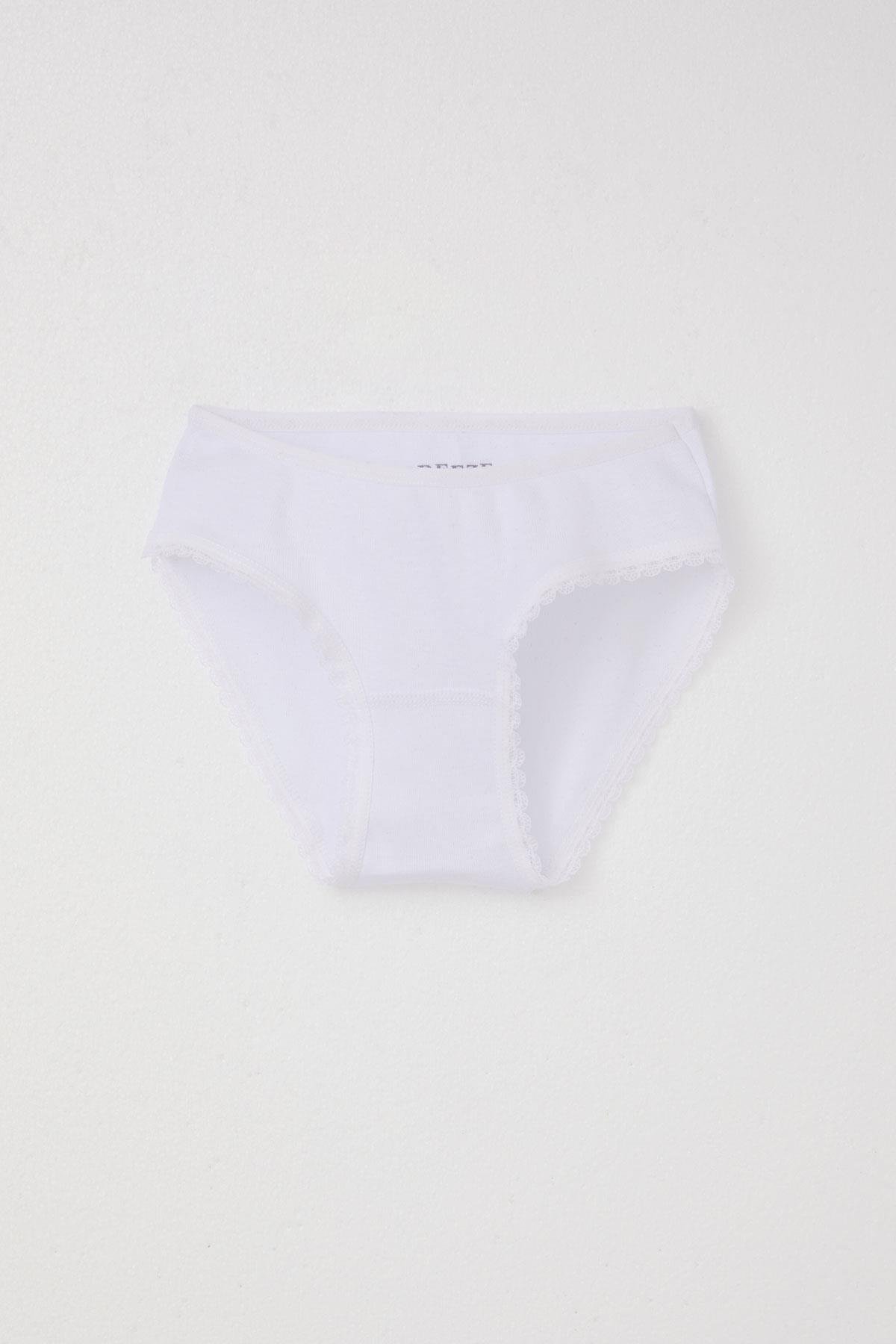 Breeze Kız Çocuk Külot İç Giyim Beyaz (3-11 Yaş)