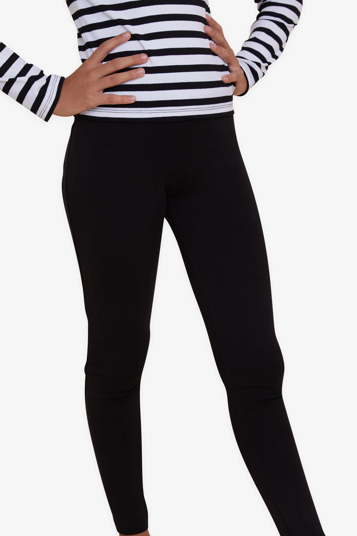 Breeze Kız Çocuk Tayt Basic Siyah (8-14 Yaş)