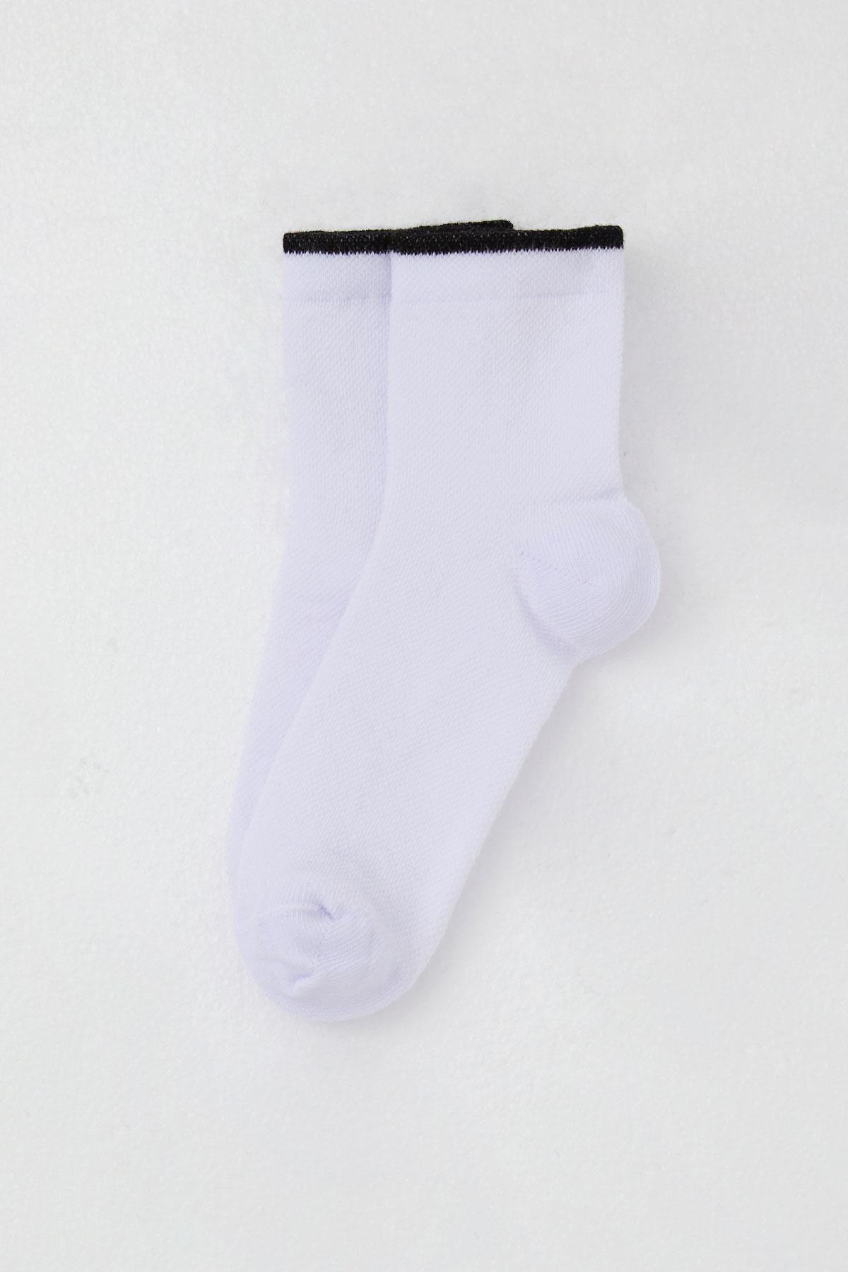 Katamino Kız Çocuk Soket Çorap Basic Beyaz (7-16 Yaş)