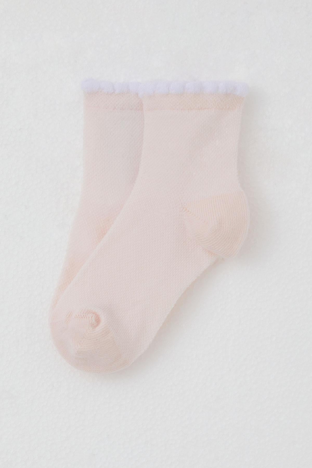 Katamino Kız Çocuk Soket Çorap Basic Pembe (1-6 Yaş)
