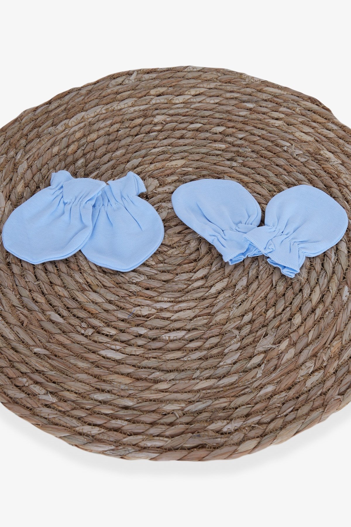 Minidamla Yenidoğan Bebek Eldiveni 2 li Bebe Mavisi (Standart)