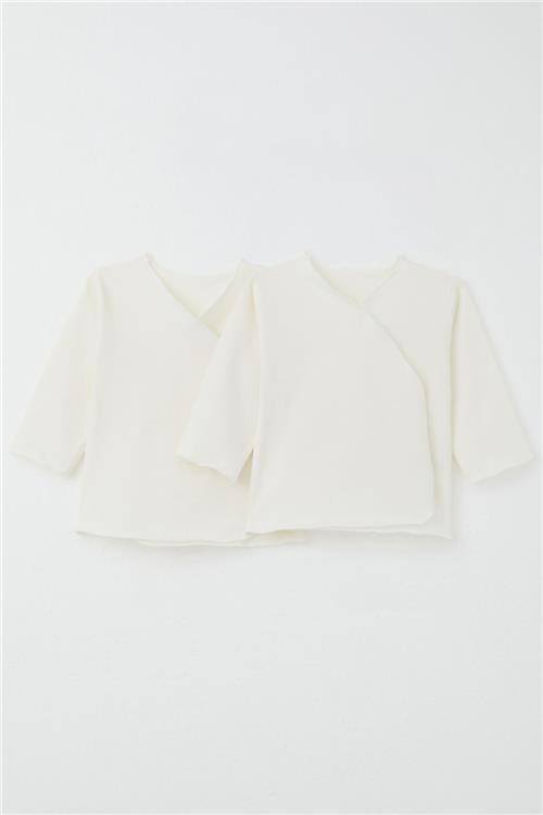 Breeze Bebek İç Zıbın Hastane Çıkışı 2 li Ekru (0-3 Ay)