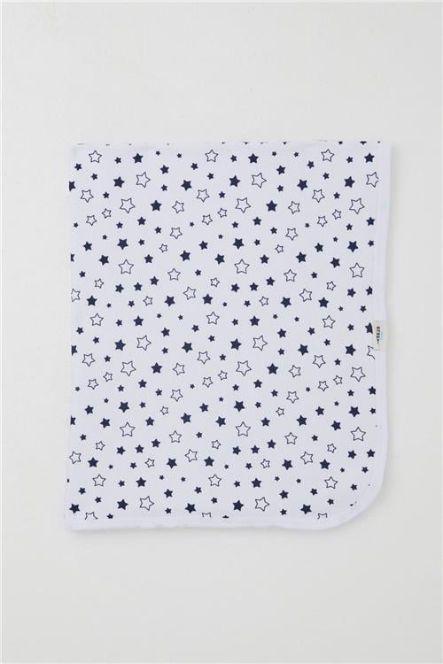 Breeze  Yenidoğan Bebek Battaniyesi Yıldız Desenli Beyaz (80 X 90 cm)